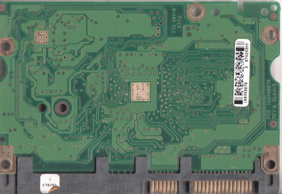 (image for) PCB 100458675, Seagate ST3500620AS, 9BX144-501, 100458676 D