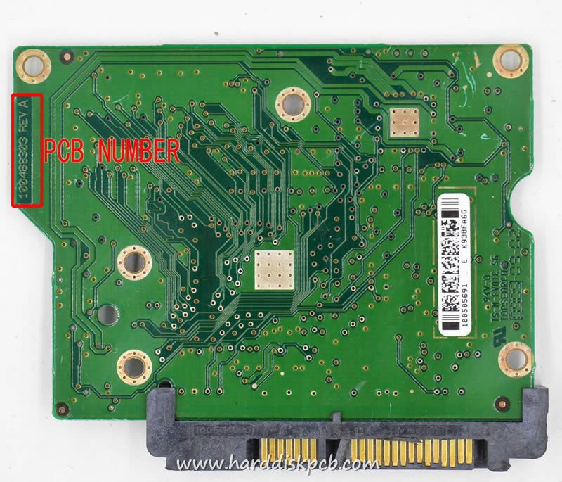 (image for) PCB 100468303, Seagate ST3250410AS, 9EU142-568, 100470989 D