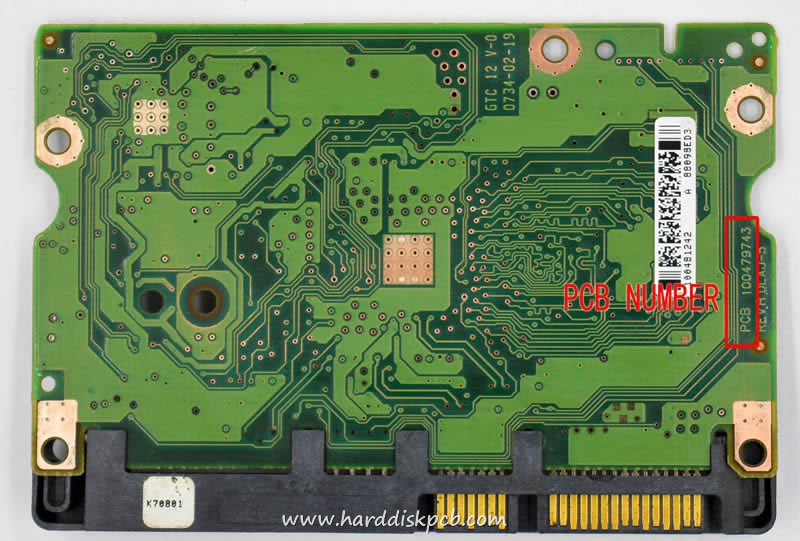 (image for) HDD PCB Seagate Logic Board 100479743 REV A