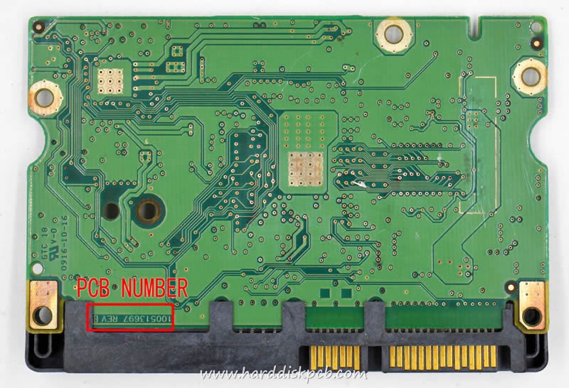 (image for) HDD PCB Seagate Logic Board 100513697 REV B