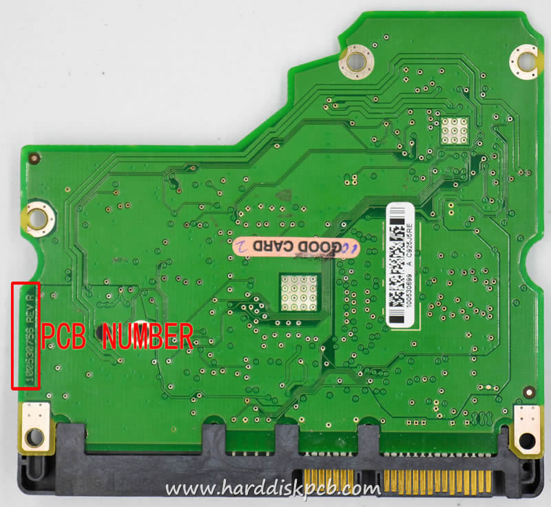 (image for) PCB 100530756, Seagate ST31500341AS, 9JU138-516, 100530699 B