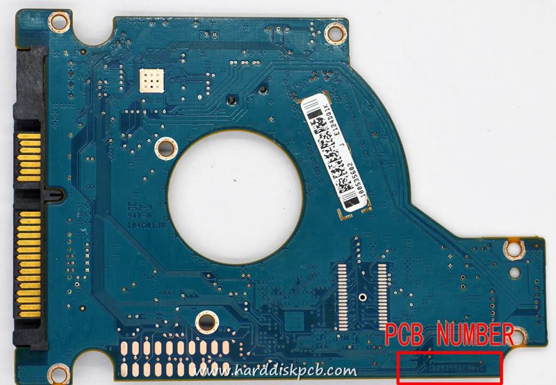 (image for) PCB 100535597, Seagate ST9320423ASG, 9PSG4E-041, 100666885 B