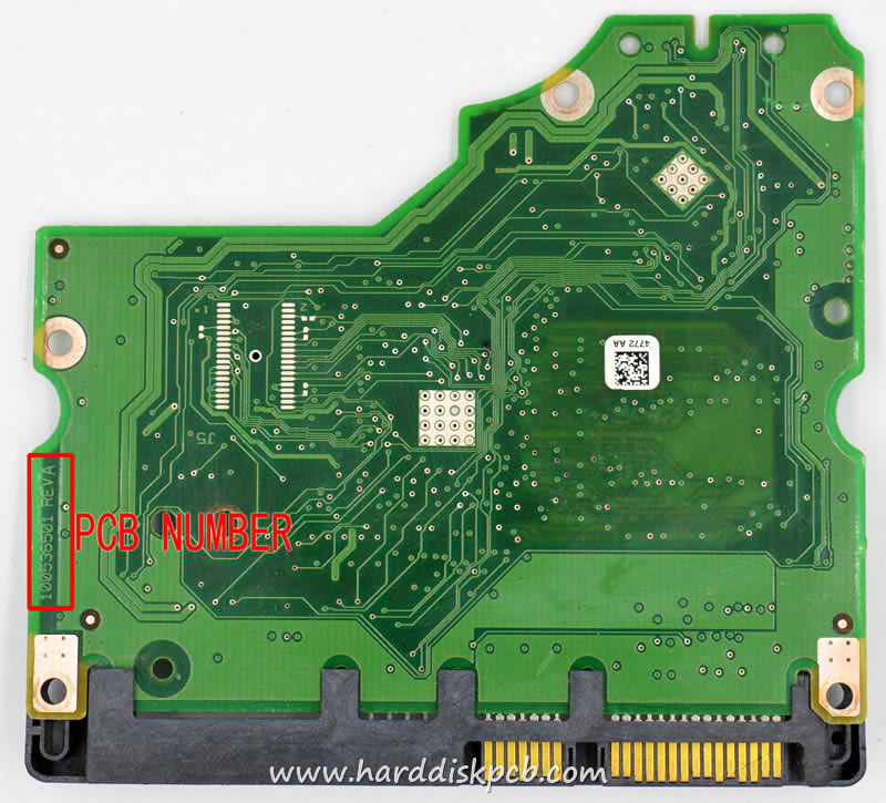 (image for) PCB 100536501, Seagate ST31000520AS, 9TN154-301, 4778 P