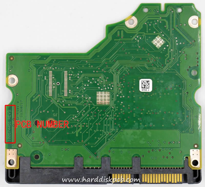 (image for) PCB 100574451, Seagate ST3750528AS, 9SL153-023, 0167 B
