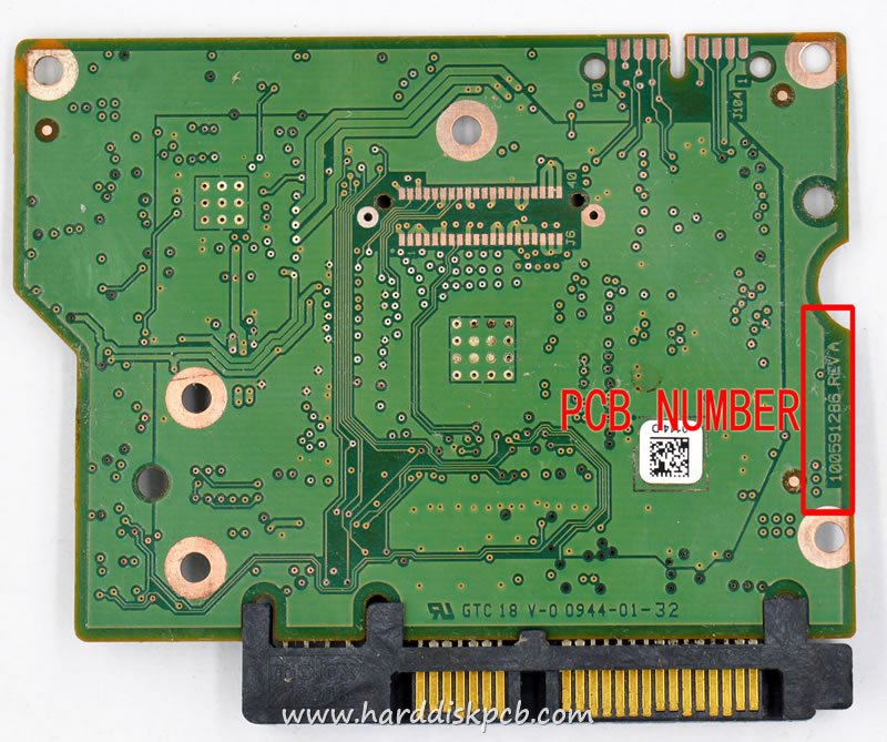 (image for) HDD PCB Seagate Logic Board 100591286 REV A