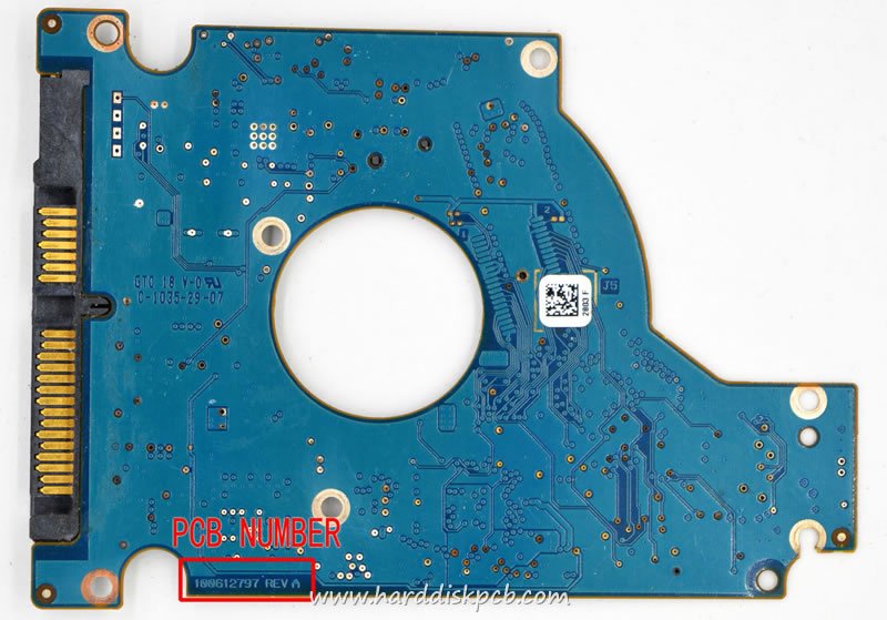 (image for) HDD PCB Seagate Logic Board 100612797 REV A