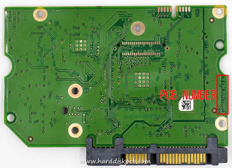 (image for) HDD PCB Seagate Logic Board 100617476 REV B