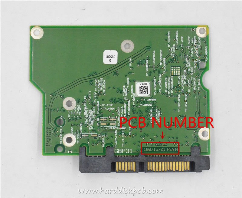 (image for) HDD PCB Seagate Logic Board 100715721 REV A