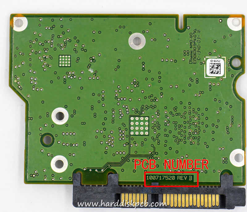 Seagate ST1000DM003 ST3000DM001 HDD PCB Logic Board 100717520 REV B 7519D - Click Image to Close