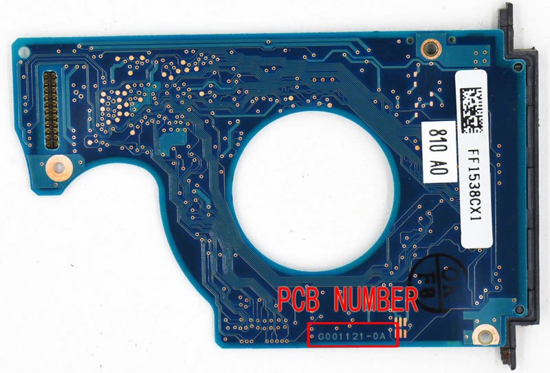 TOSHIBA HDD PCB Logic Board A5A001121010