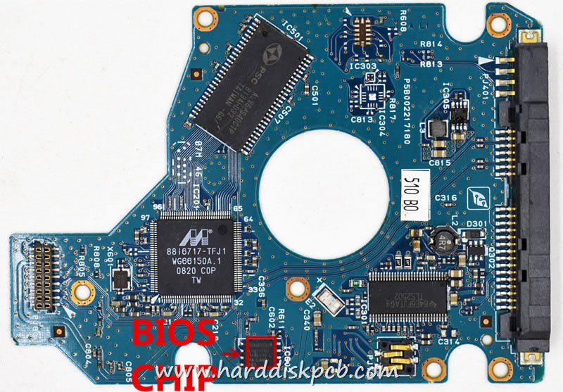 (image for) PCB G002217A, Toshiba MK3253GSX, HDD2H18 P VK01