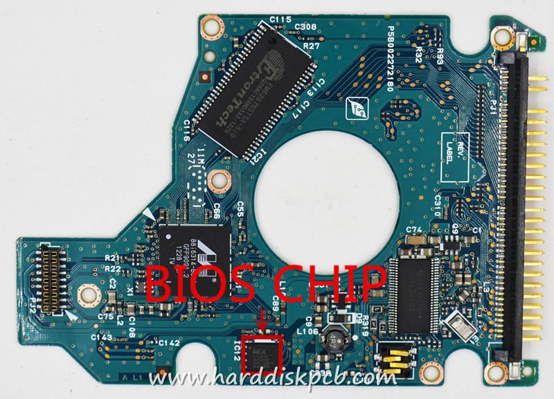 (image for) TOSHIBA HDD PCB Logic Board G002272-0A