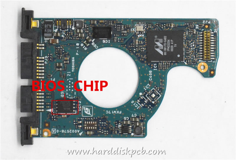 (image for) TOSHIBA HDD PCB Logic Board G002578A