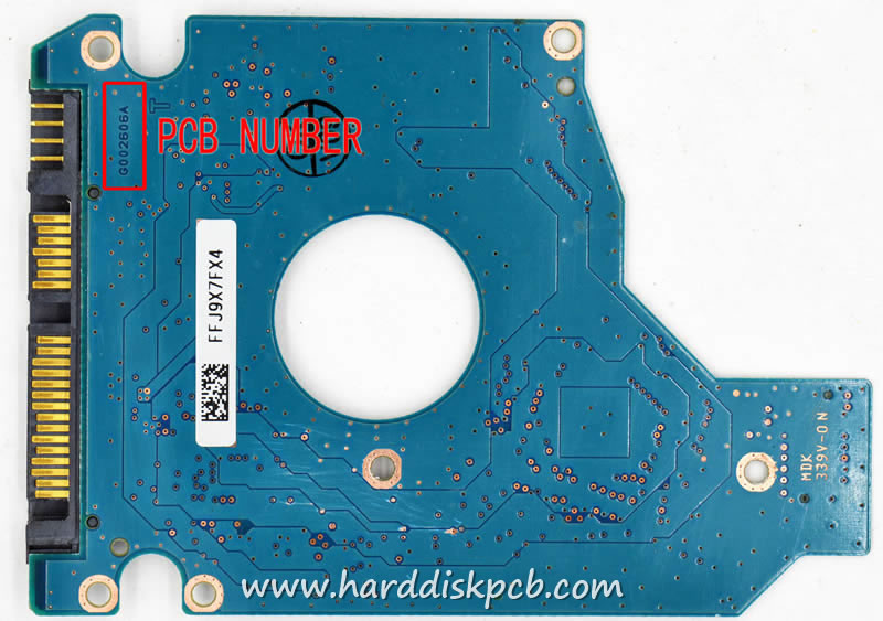 (image for) TOSHIBA HDD PCB Logic Board G002606A