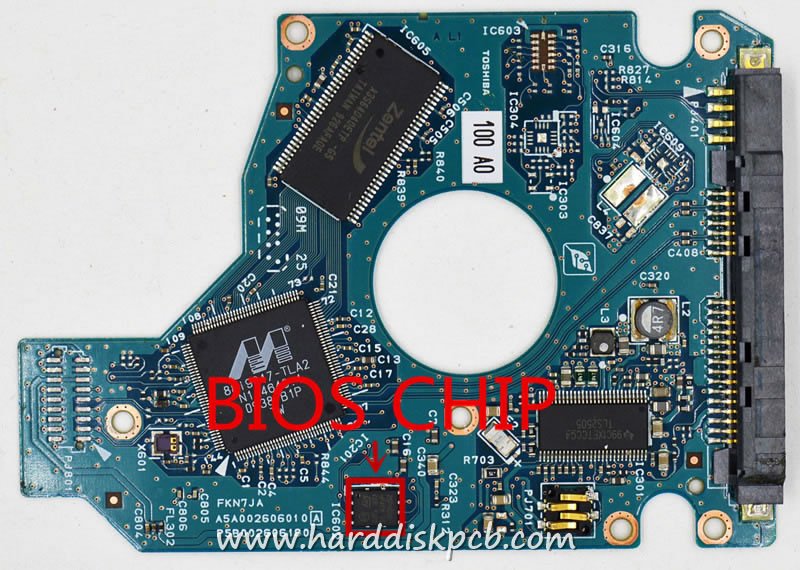 (image for) TOSHIBA HDD PCB Logic Board G002606A