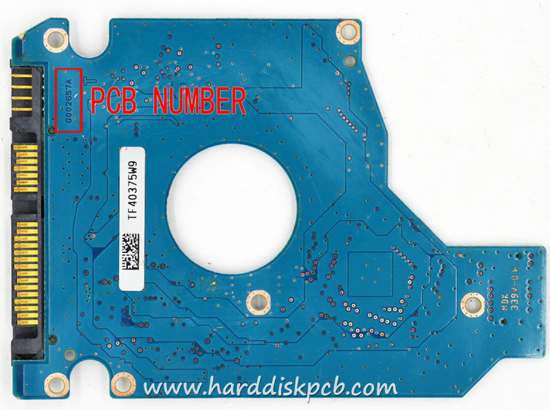 (image for) TOSHIBA HDD PCB Logic Board G002657A