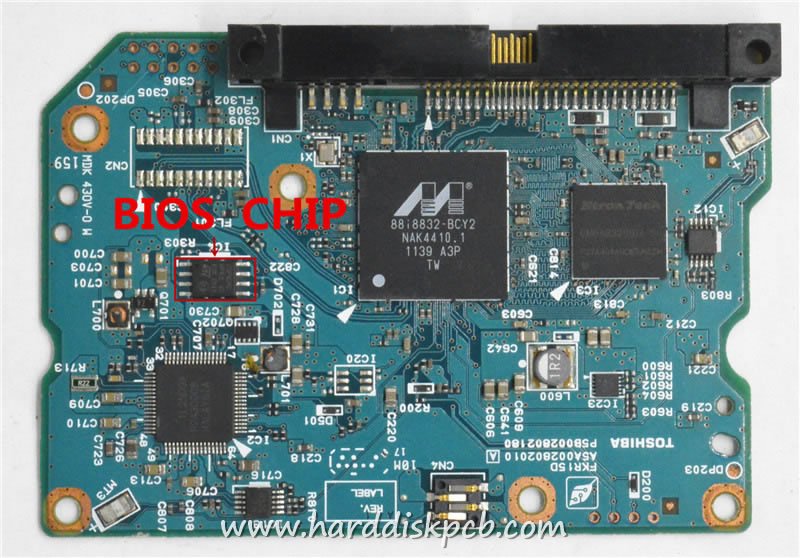 (image for) TOSHIBA HDD PCB Logic Board G002802A