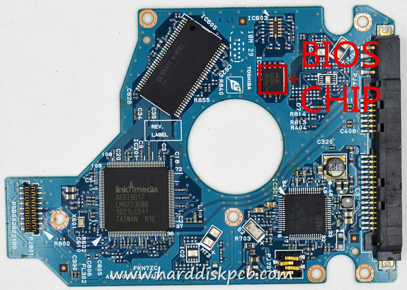 (image for) TOSHIBA RoHS MK3261GSY HDD2E83 PN 45N7052 HDD PCB Logic Board G002822A - Click Image to Close