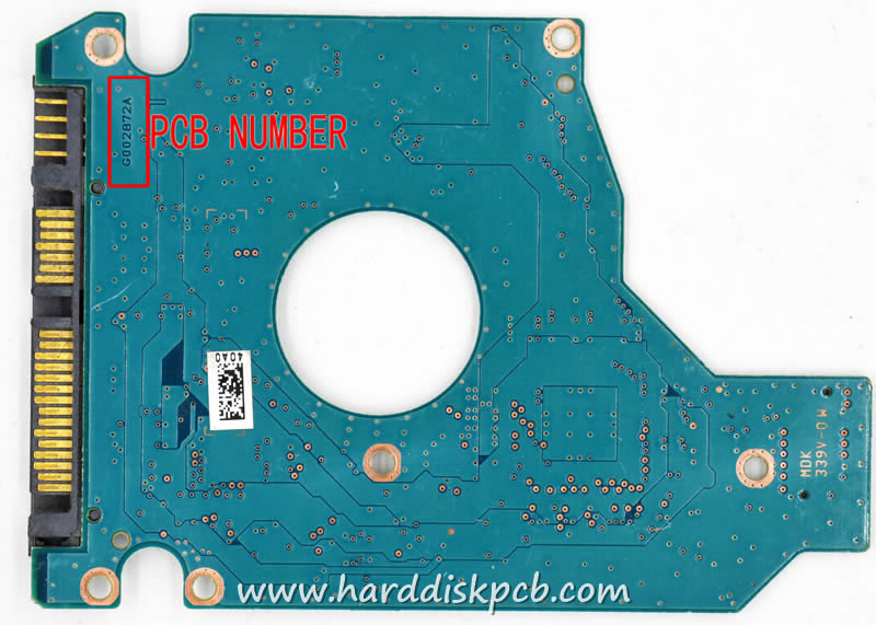 TOSHIBA HDD2F53 M HDD PCB Logic Board G002872A