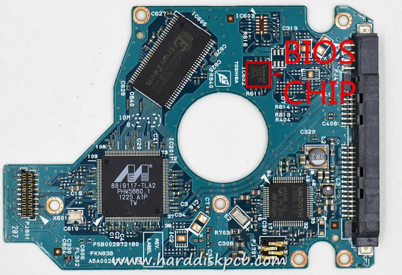 (image for) TOSHIBA HDD2F53 M HDD PCB Logic Board G002872A