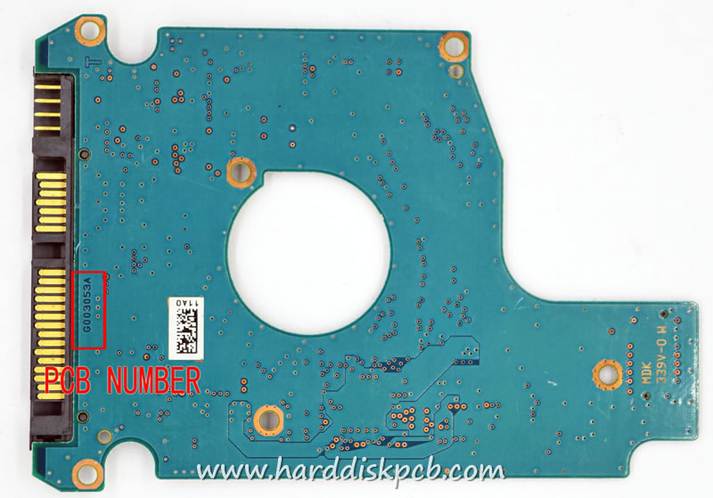 (image for) TOSHIBA HDD PCB Logic Board G003053A