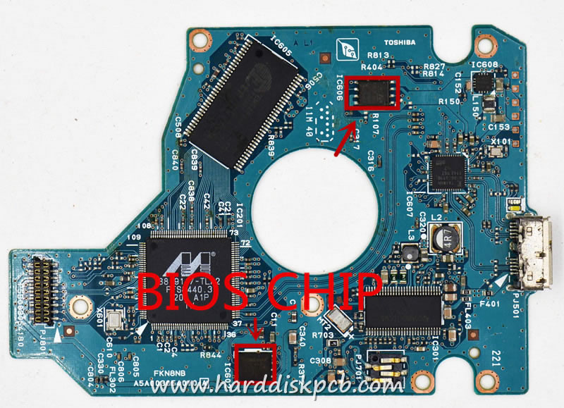 (image for) TOSHIBA usb 3.0 HDD PCB Logic Board G003054A - Click Image to Close
