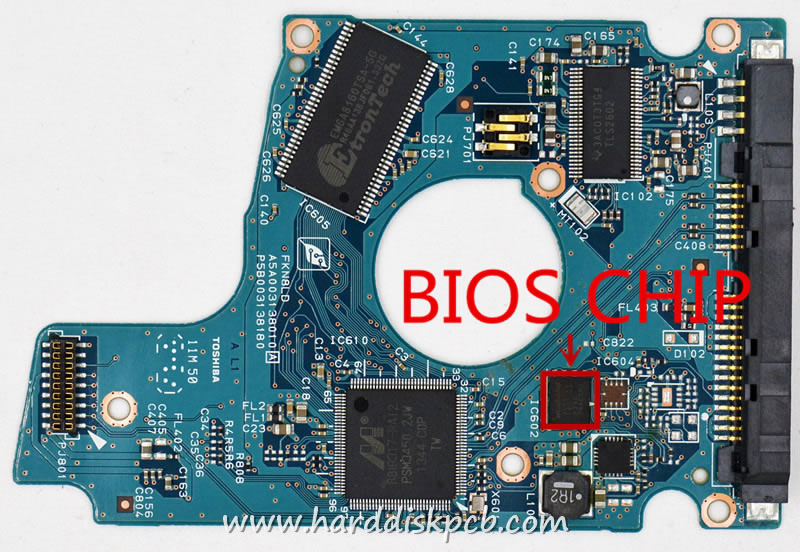 (image for) PCB G003138A, Toshiba MQ01ABD100, HDKBB96T3A02 T