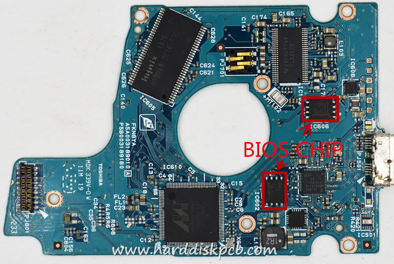 (image for) TOSHIBA HDD PCB Logic Board G003189A