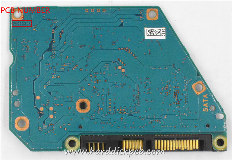 TOSHIBA HDD PCB Logic Board G003220A