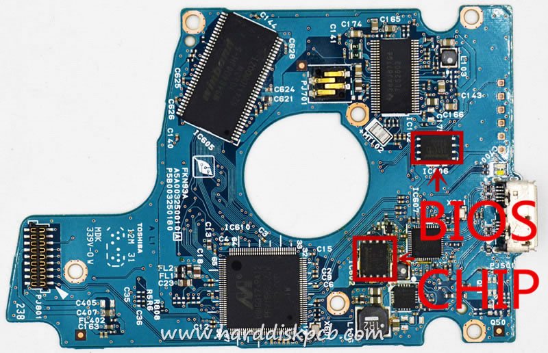 USB 3.0 MQ01UBD100 TOSHIBA HDD PCB Logic Board G003250A - Click Image to Close