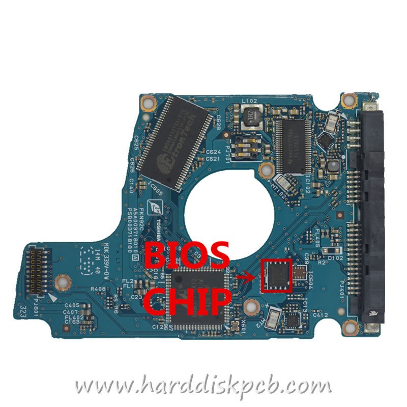 TOSHIBA HDD PCB TOSHIBA Logic Board G003718A - Click Image to Close