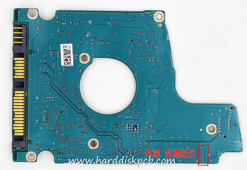 (image for) TOSHIBA HDD PCB Logic Board G3346A