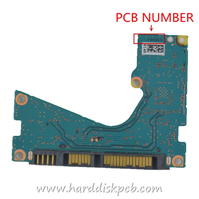 TOSHIBA MQ02ABF100 HDD PCB TOSHIBA Logic Board G3686A