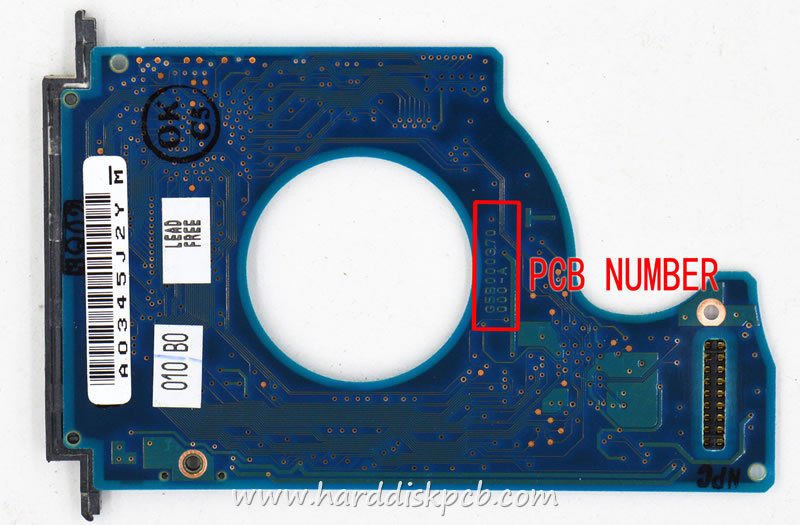 TOSHIBA HDD PCB Logic Board G5B000370000-A