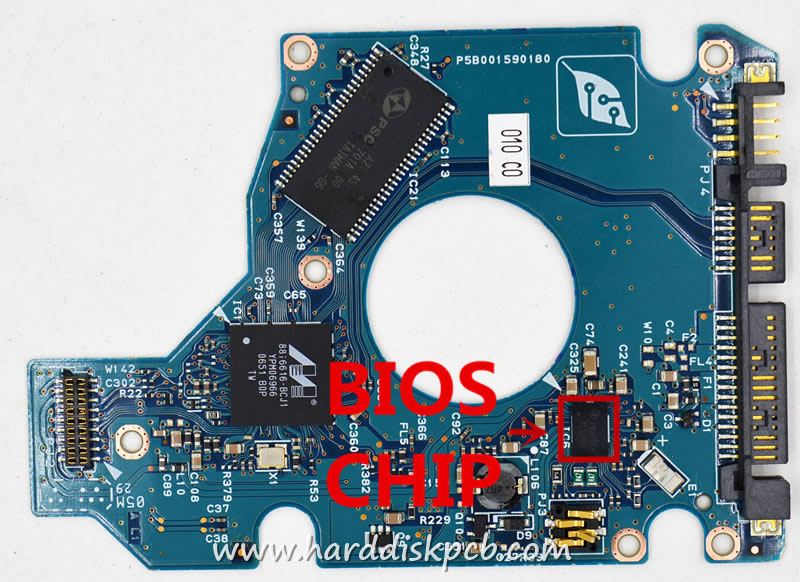 (image for) TOSHIBA HDD PCB Logic Board G5B001590000-A