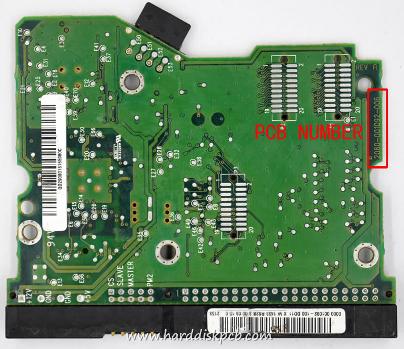 Western Digital HDD PCB Logic Board 2060-001092-006 0000 001092-100