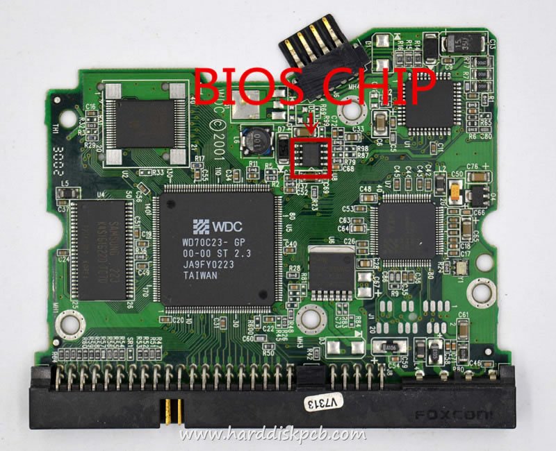 (image for) PCB 2060-001092-007, WD WD1200BB-60CJA0, 0000-001092-200 G
