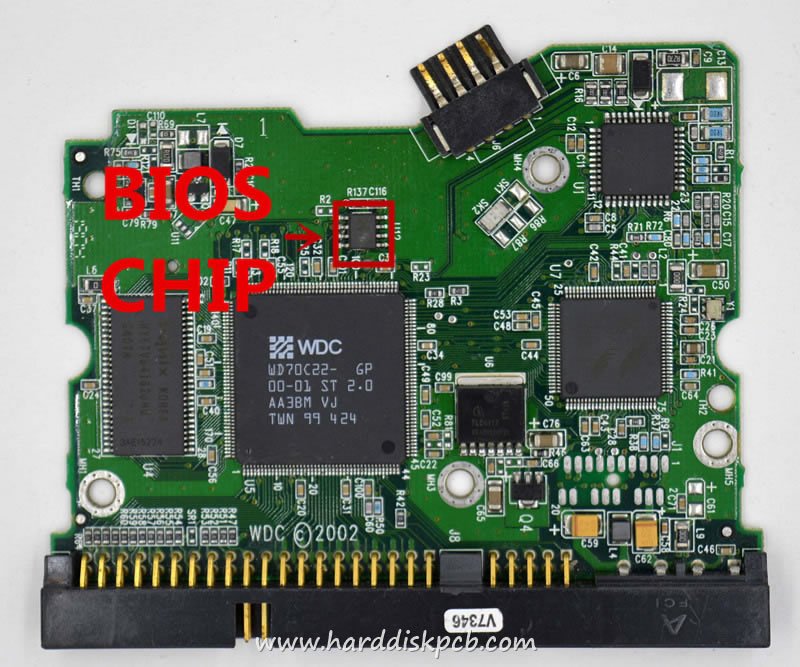 (image for) PCB 2060-001179-003, WD WD2500JB-34EVA0, 2061-001179-000 B