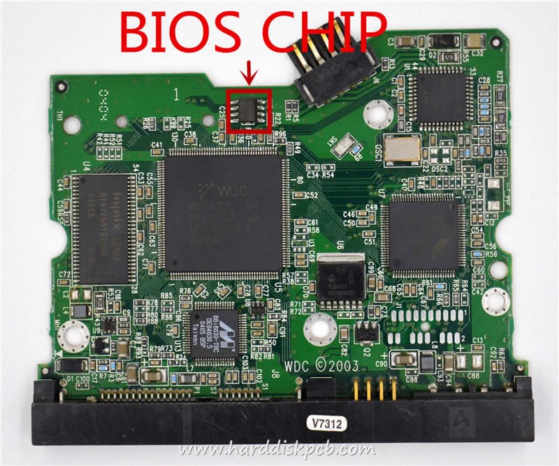 (image for) PCB 2060-001215-003, WD WD2000JD-00GBB0, 2061-001215-400 AH