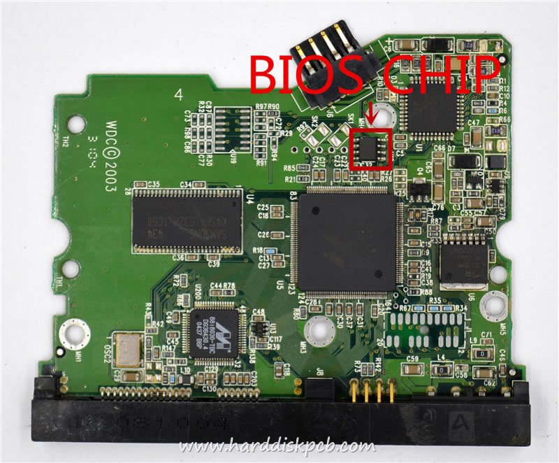 (image for) PCB 2060-001252-000, WD WD400JD-00HKA0, 2061-001252-000 AG