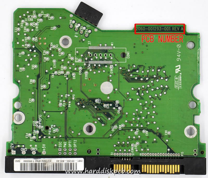 (image for) PCB 2060-001293-001, WD WD400BD-22JMA0, 2061-001293-100 AK