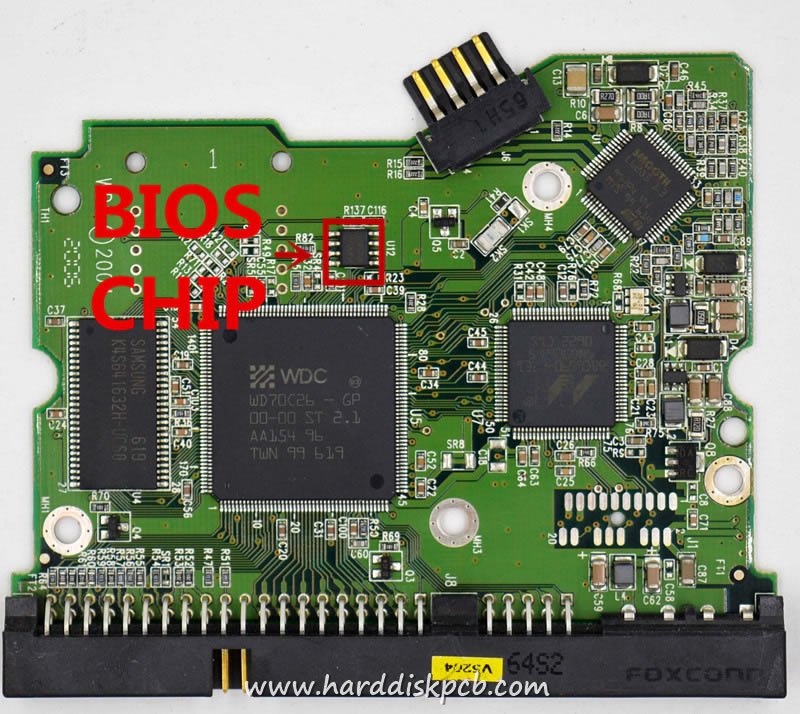 (image for) PCB 2060-701265-001, WD WD1600BB-00GUC0, 2061-701265-200 AM