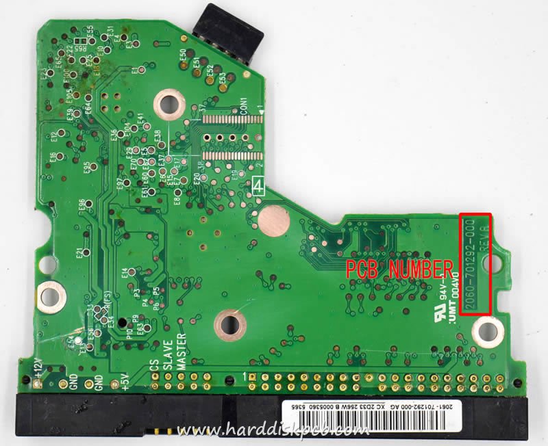 (image for) PCB 2060-701292-000, WD 0WD400JB-00JJC0, 2061-701292-A00 AR