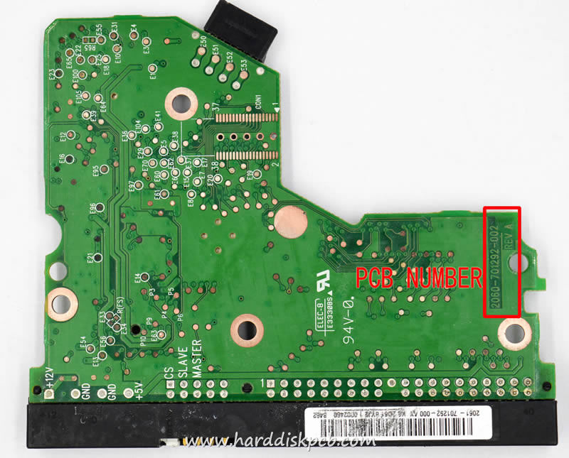 (image for) PCB 2060-701292-002, WD WD800BB-00JHC0, 2061-701292-000 AS