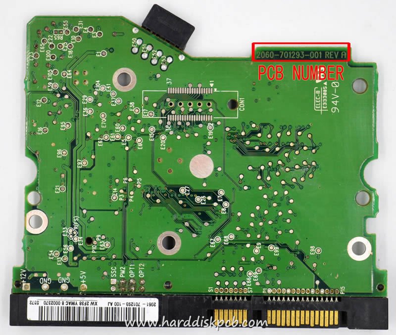 (image for) PCB 2060-701293-001, WD WD800JD-23JNC0, 2061-701293-B00 AM