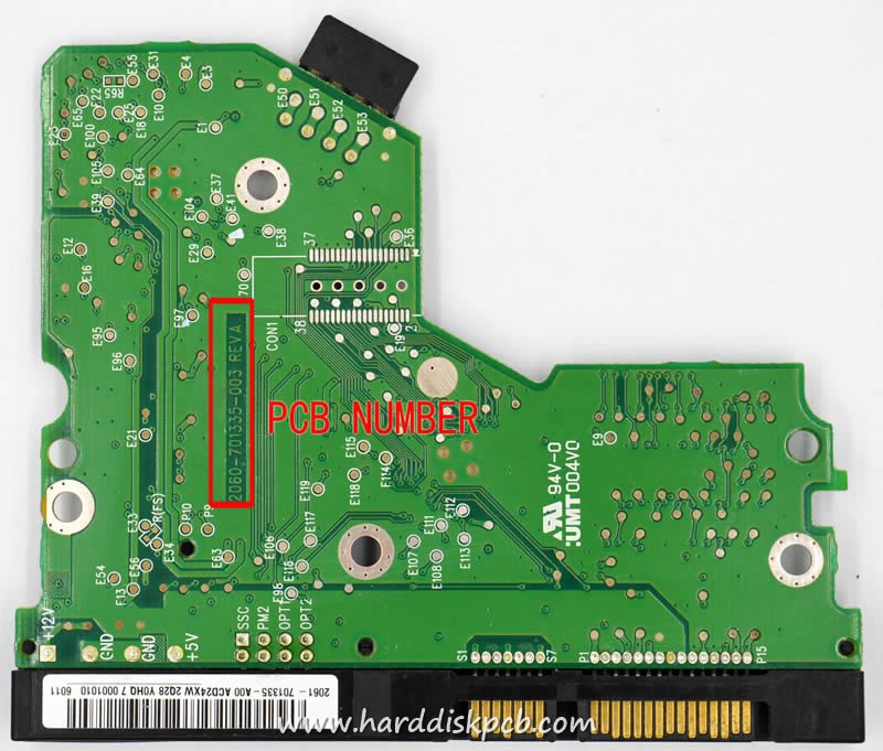 (image for) PCB 2060-701335-003, WD WD1600JS-60MHB1, 2061-701335-B00 AH