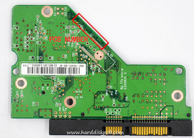 (image for) WD5000ABYS WD PCB Controller Circuit Board 2060-701477-001 REV A - Click Image to Close
