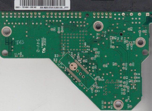 (image for) PCB 2060-701494-002, WD WD3200AAKB-00UAA0, 2061-701494-A00 AAD1