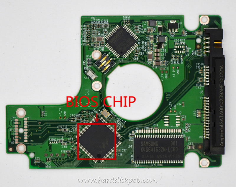 (image for) PCB 2060-701499-005, WD WD1600BEVS-11VAT0, 2061-701499-E00 AD