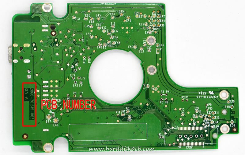 (image for) PCB 2060-701615-003, WD WD3200BMVU-11A04S0, 2061-701615-600 AD